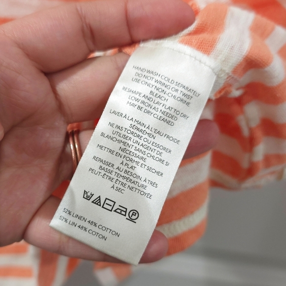 FREE PEOPLE We The Free ALL I NEED TEE, V Neck Striped, Oversized, Front Pocket - Picture 13 of 16